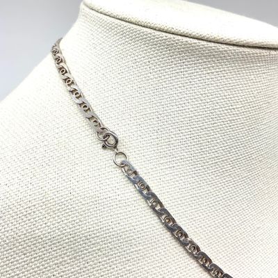 Sterling Silver 925 Tigers Eye Link Chain Necklace