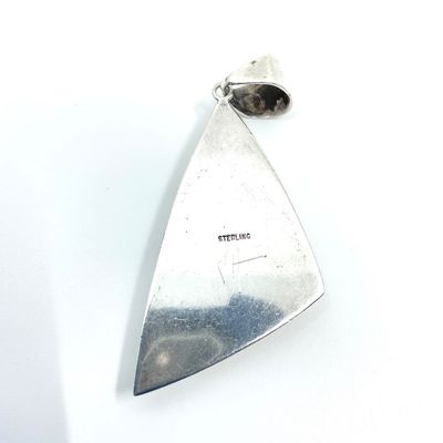 Chad Hoskie Sterling Silver Multi-Stone Inlay Pendant