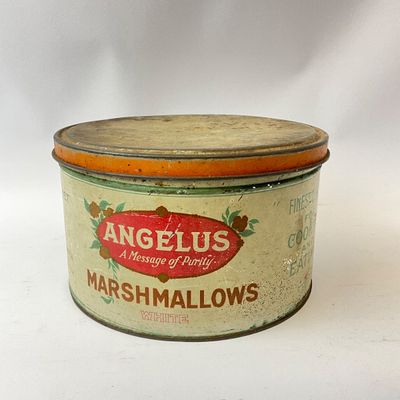 Vintage Angelus Marshmallows 5 Lb. Tin by The Cracker Jack Co.