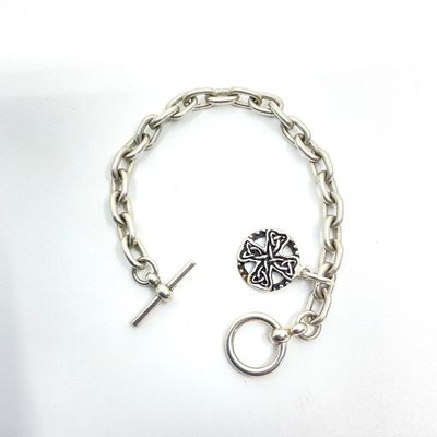 Prochain Sterling Silver Celtic Cross Toggle Bracelet