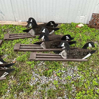 Vintage Canada Goose Silhouette Folding Field Decoys