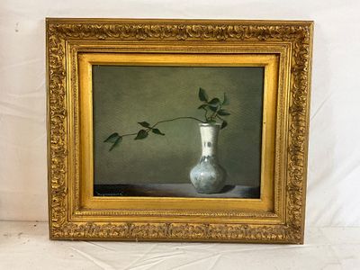 James R. Huntsberger Signed Still Life Oil Painting "Janet's Vase"