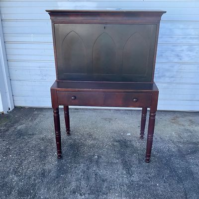 3699 Antique Country Victorian American Secretary Desk