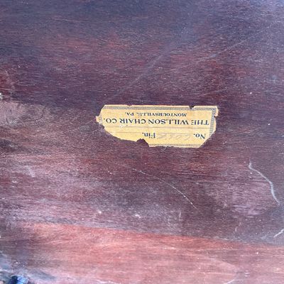 3698 Vintage Willson Chair Co. Wooden Rocking Chair