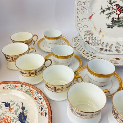 Assorted Vintage Porcelain & China Plates, Cups & Saucers