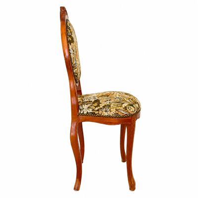 Vintage French Provincial Style Tapestry Upholstered Accent Chair