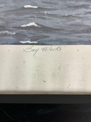 Alice Webb Signed Art Print Bay Works Sailboat & Bridge 809/1250