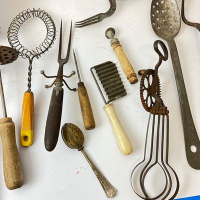 Vintage & Antique Kitchen Utensils Collection - 15 Pieces