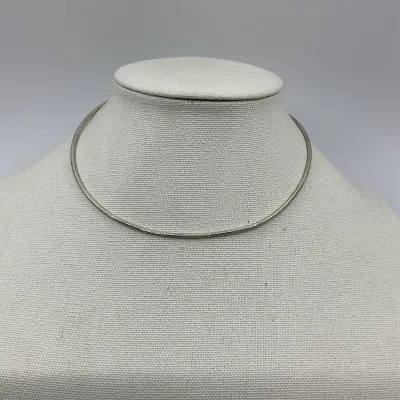 3037 Sterling Silver 16" Snake Chain Choker Necklace – 13.3 Grams