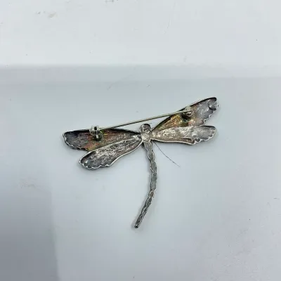 3029 Mexican Sterling Silver Dragonfly Brooch – 7.7g