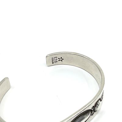 Edison Sandy Smith Sterling Silver Native American Style Cuff Bracelet