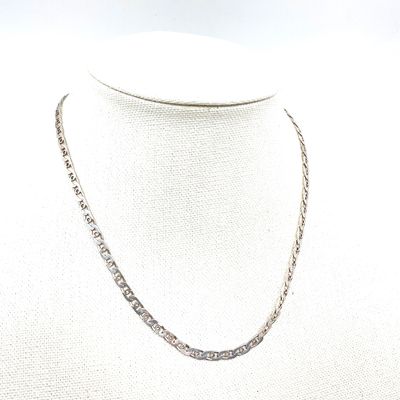 Sterling Silver 925 Tigers Eye Link Chain Necklace