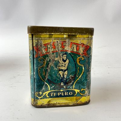 Vintage Stewart and Young Molasses Candy & Tarzan Te Puro Tins - Set of 2