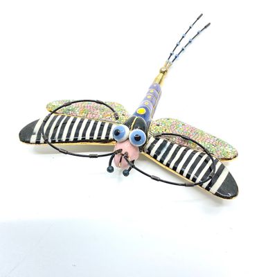 Erh-Ping Tsai for Jewelry 10 Whimsical Ceramic Dragonfly Brooch Pin