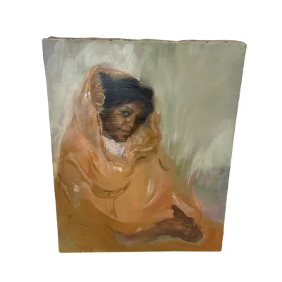 3684 Marion Storck Ambuel Oil Portrait Painting, c. 1970s