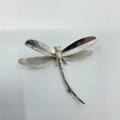 3022 Mexican Sterling Silver Dragonfly Brooch – 12.4g