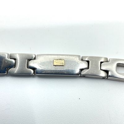 18k Gold & Stainless Steel Link Bracelet