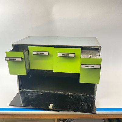 Vintage Speko Products Mid-Century Kitchen Canister & Bread Box Unit