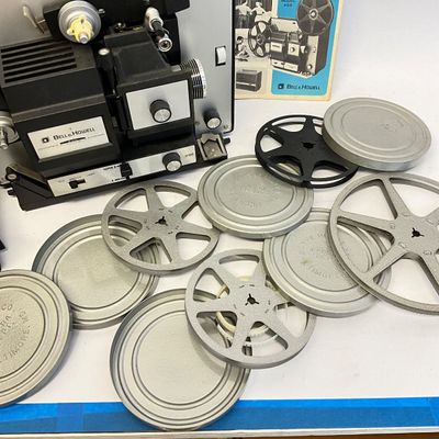 Vintage Bell & Howell Autoload Model 456 Movie Projector with Reels
