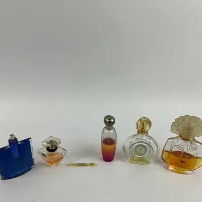 3632 Vintage Designer Perfume Bottle Lot – Bvlgari, Lancôme, Estée Lauder & More