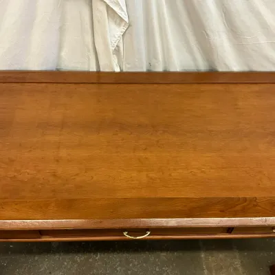 3617 Cherry Chippendale-Style 3-Drawer Writing Desk