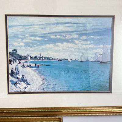 Set of 3 Framed Claude Monet Art Prints