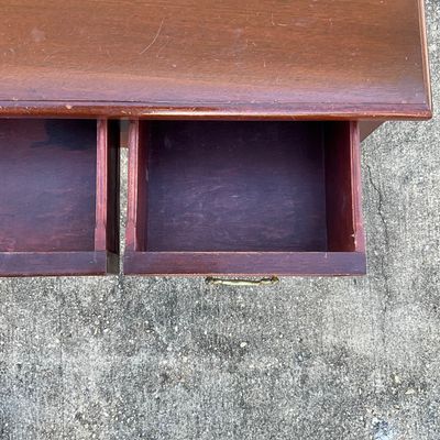 3697 Vintage Queen Anne Style Mahogany Writing Desk