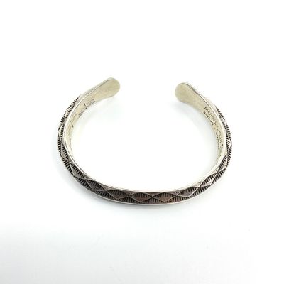 Michael L. Slim Navajo Sterling Silver Cuff Bracelet