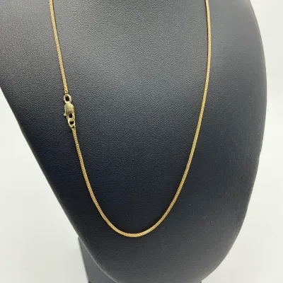 3007 14K Yellow Gold 16" Wheat Chain Necklace – 2.7g
