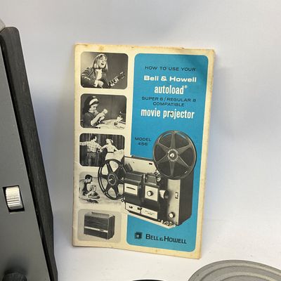 Vintage Bell & Howell Autoload Model 456 Movie Projector with Reels