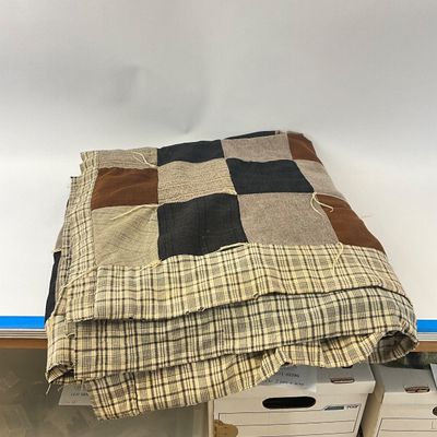 Vintage Handmade Patchwork Tied Quilt
