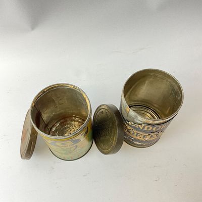 Vintage WGY Brand & Glendora Coffee Tins - Set of 2