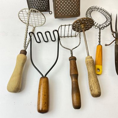 Vintage & Antique Kitchen Utensils Collection - 15 Pieces