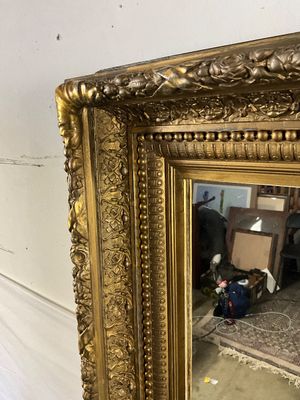 3716 Antique Style Gilt-wood Wall Mirror