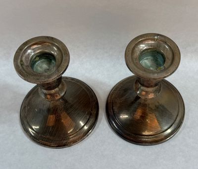 Pair of Towle Sterling Silver Weighted Candlesticks