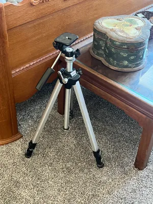 Argus aluminum camera tripod.