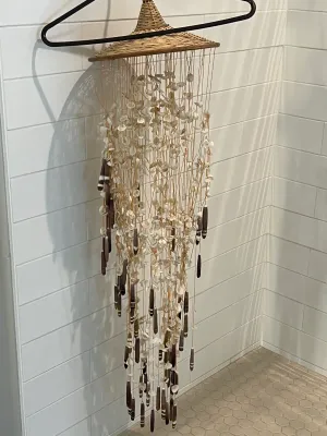 Vintage seashell wind chime.