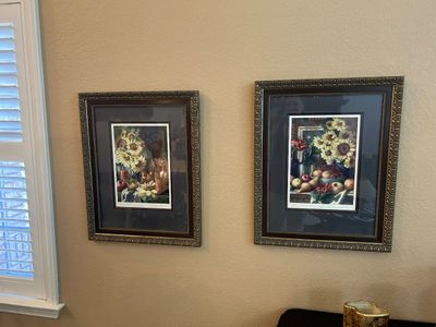 K. HAINES DENCH SIGNED STILL LIFE ART PRINTS - SET OF 2