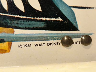 WALT DISNEY CASEY JR METAL TRAY AND CHILDREN'S GAMES AND BOOKS