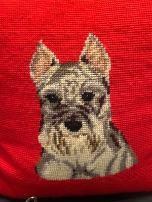 CUTE LITTLE VINTAGE MINIATURE SCHNAUZER, HOME DECOR