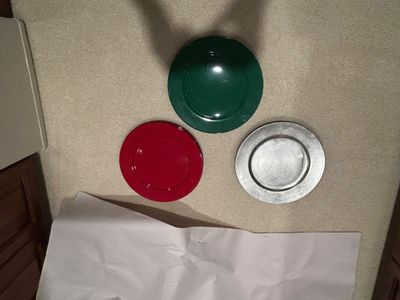 ROYAL KENDAL FINE BONE CHINA PLATES,, GREEN & RED COLORED WATER GOBLETS AND PLATES & MORE