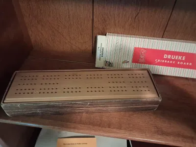 TWO OLD SCHOOL CRIBBAGE BOARDS