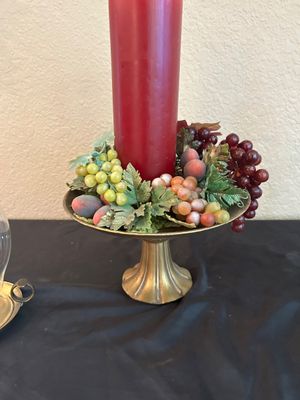 MAROON AND BRASS HOME DECOR