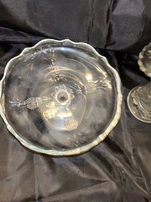 TWO PRINCESS HOUSE, BASKETS, JELLY JAR, & PEDESTAL DISH