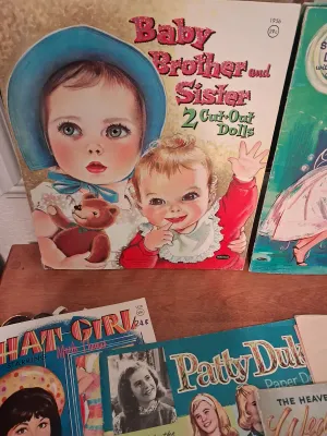 DOLLS OF FAR OFF LAND, BARBIE SKIPPER, BABY BROTHER & SISTER PAPERDOLLS