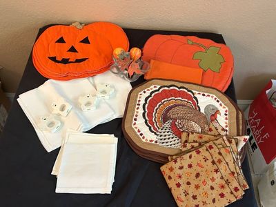 AUTUMN TABLE DRESSINGS.
