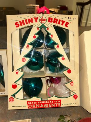 SHINY BRIGHT VINTAGE CHRISTMAS DECORATIONS AND MORE