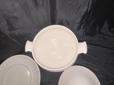 LENNOX SERVING BOWL, CALIFORNIA USA SOUP TAURINE WITH LADEL AND MORE