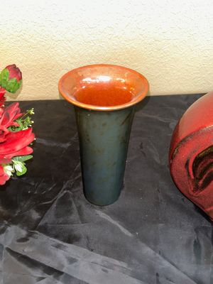 PIER 1 CERAMIC VASES AND ARTIFICIAL FLORAL ARRANGEMENT