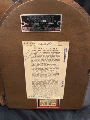 VINTAGE SETH THOMAS ELECTRIC CLOCK